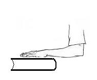 Illustration of a hand on a book